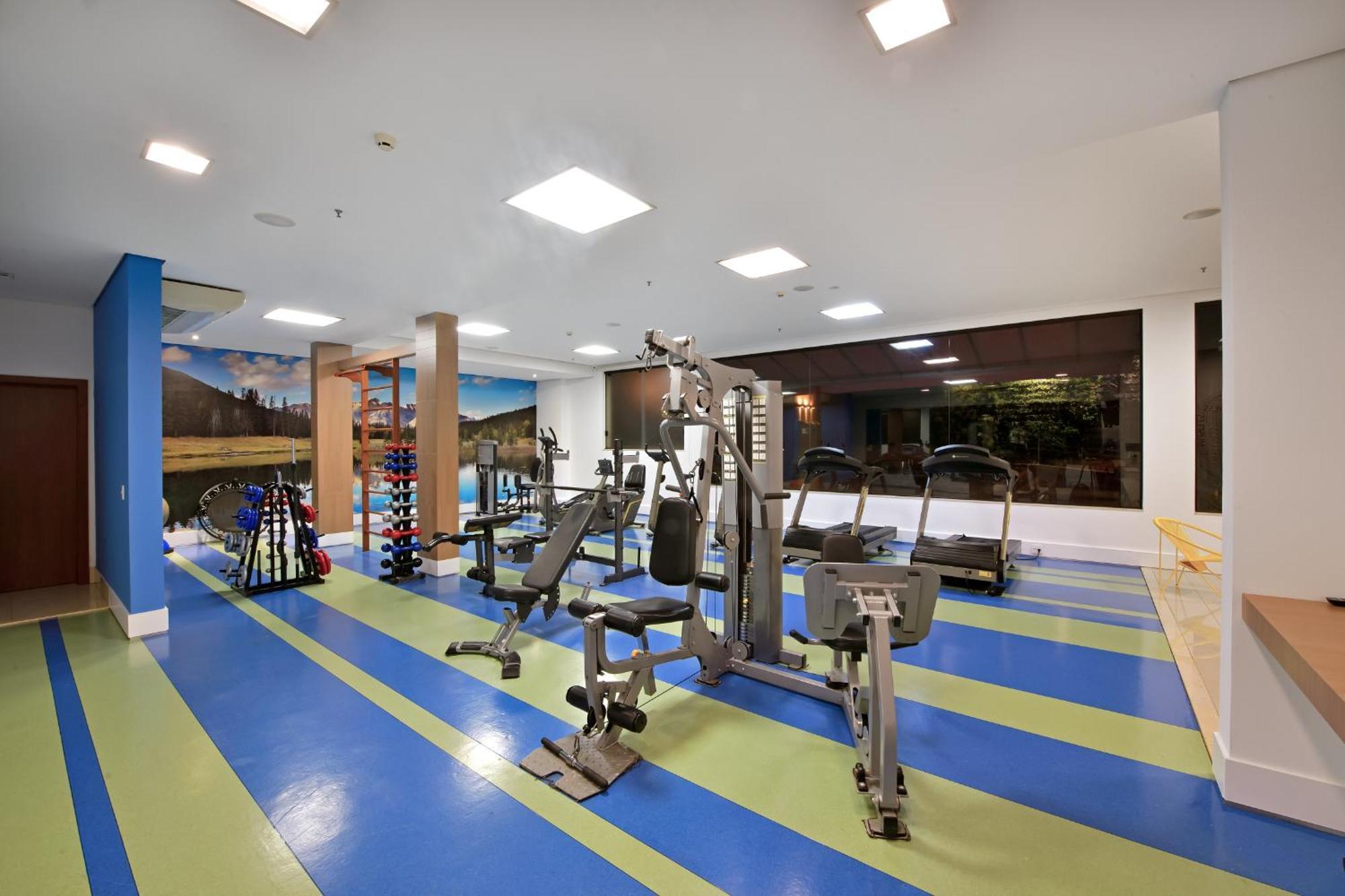 Hotel Mont Blanc Premium Ribeirão Preto Kültér fotó The gym at the hotel