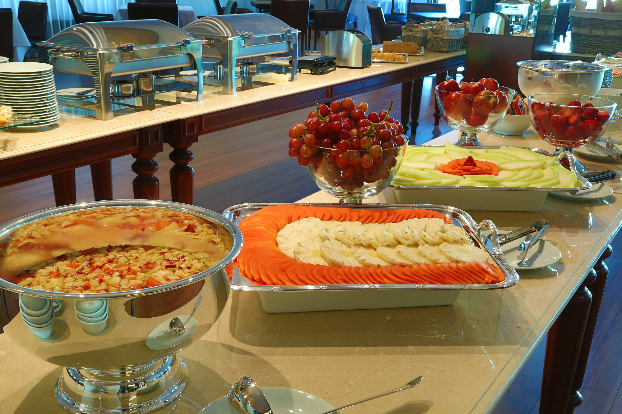 Hotel Mont Blanc Premium Ribeirão Preto Kültér fotó A buffet at a hotel